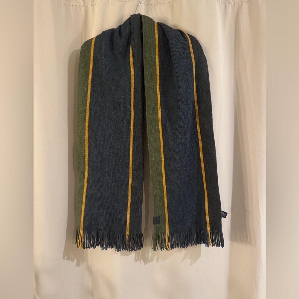 Unisex Michael Kors Striped Scarf with Fringe